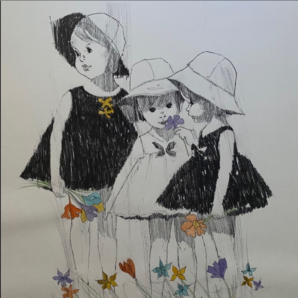 Lithograph “Flower Children” by Allen Ulmer